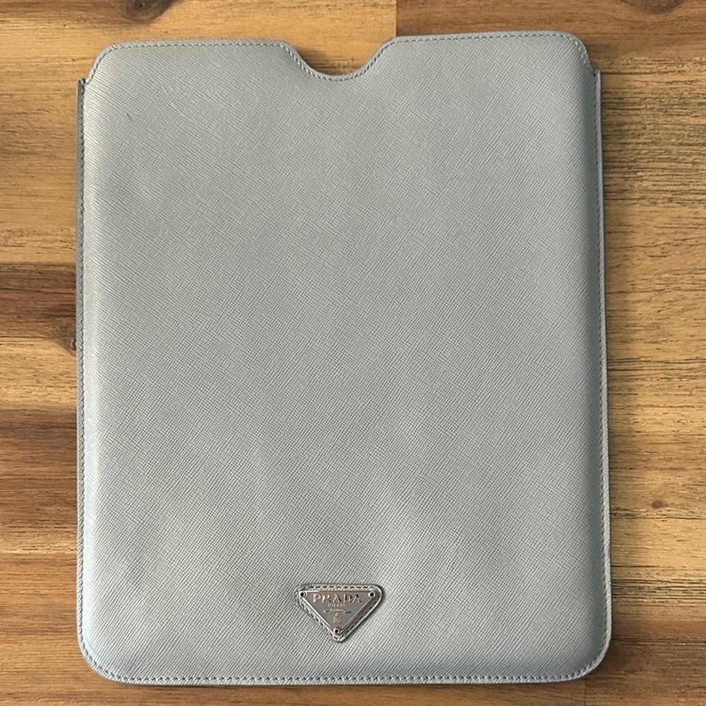 Prada Silver Tablet Sleeve